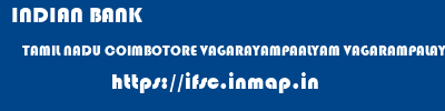 INDIAN BANK  TAMIL NADU COIMBOTORE VAGARAYAMPAALYAM VAGARAMPALAYAM  ifsc code